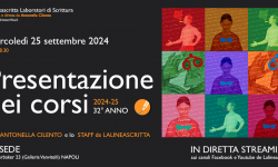 25 settembre: presentazione dei corsi 2024-25 de Lalineascritta